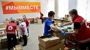 Гуманитарная помощь в волонтерский штаб «ZаМужем»