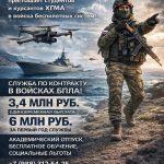 Министерство обороны Российской Федерации предлагает службу в войсках беспилотных систем!